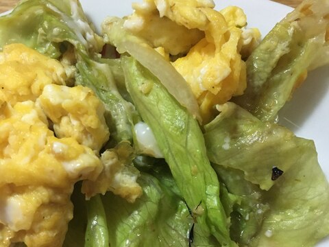 レタスの、玉子焼き